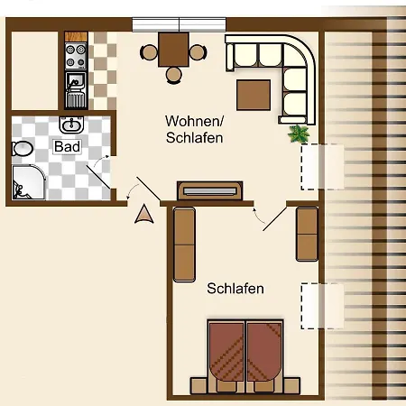 Haus Dietrich 2 アパート